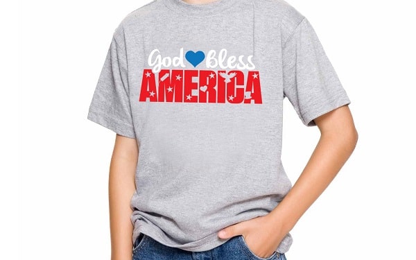 God Bless America T-Shirt SVG Image File Download for Patriotic Projects Hot on Sale