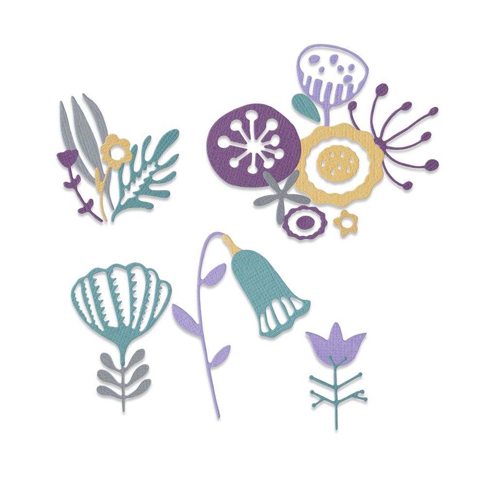 Folk Florals Thinlits Dies – Jenna Rushforth – Sizzix Fashion