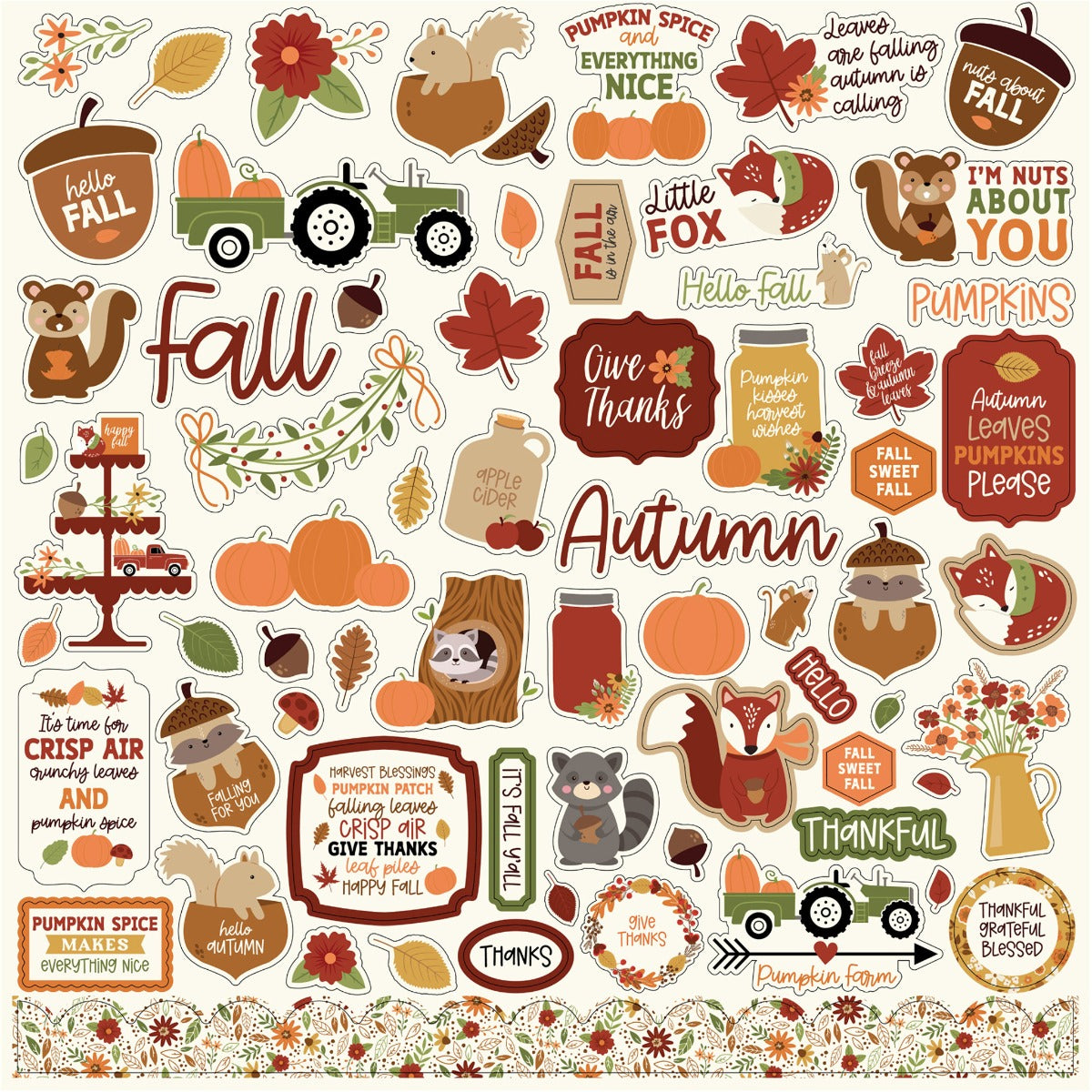 I Love Fall Element Sticker – Echo Park Hot on Sale