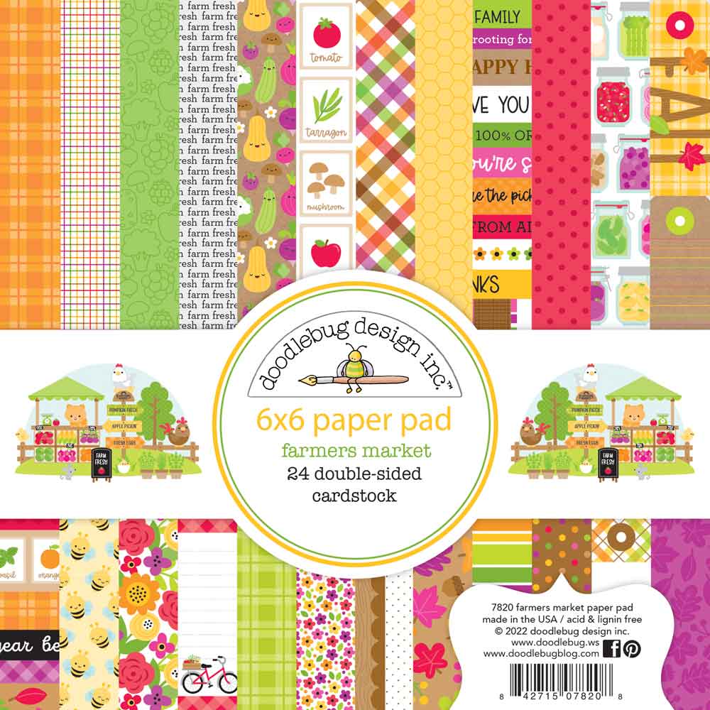 Farmers Market 6″ x 6″ Paper Pad – Doodlebug Online now