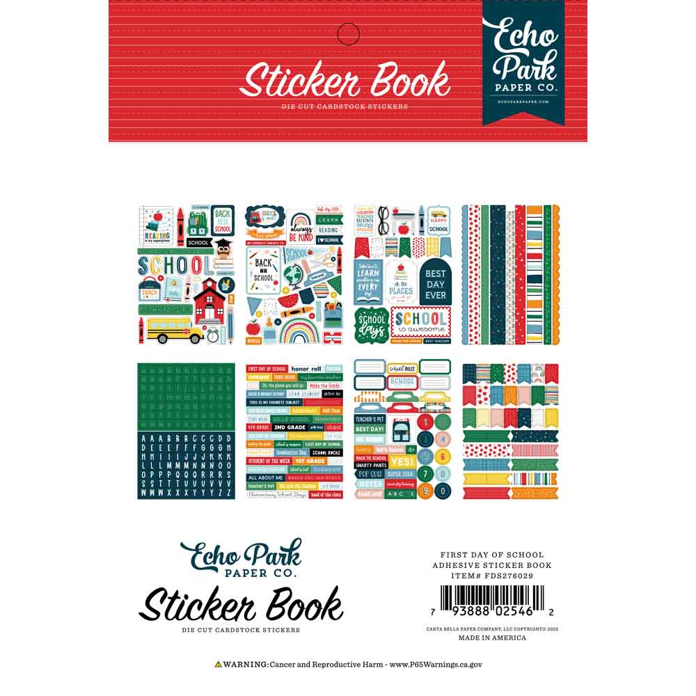 First Day Of School Sticker Book – Echo Park Online Sale