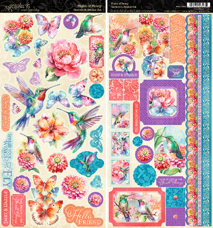 Flight of Fancy Sticker Set – Graphic 45 Online Hot Sale
