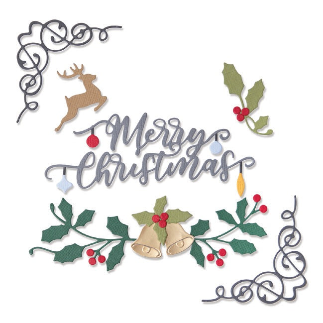 Festive Elements Thinlits Dies – Sizzix Online now