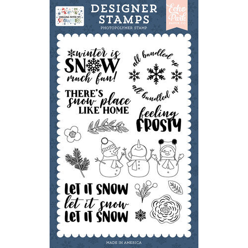 Feeling Frosty Stamp Set – Chilling With My Snowmies – Echo Park Hot on Sale