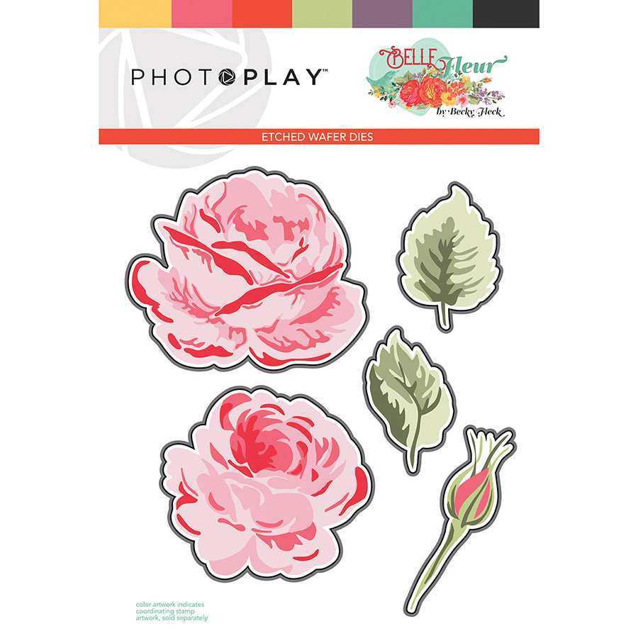 Flower Etched Die Set – Belle Fleur – Becky Fleck – PhotoPlay Online Sale
