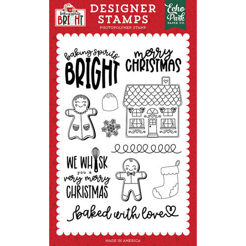 Gingerbread Stamp Set – Baking Spirits Bright – Echo Park Discount