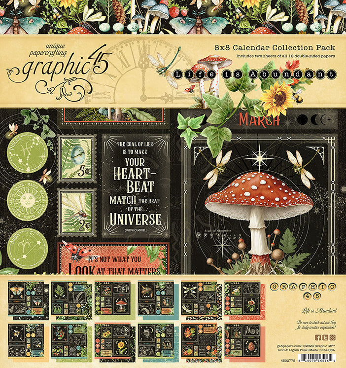 Life is Abundant 8″ x 8″ Collection Pack – Graphic 45 Discount