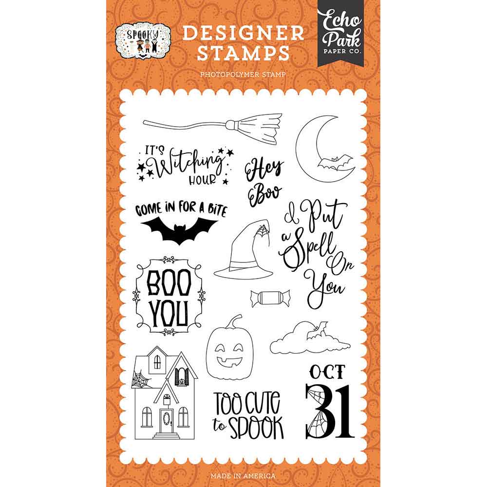 Hey Boo Stamp Set – Spooky – Echo Park Online Hot Sale