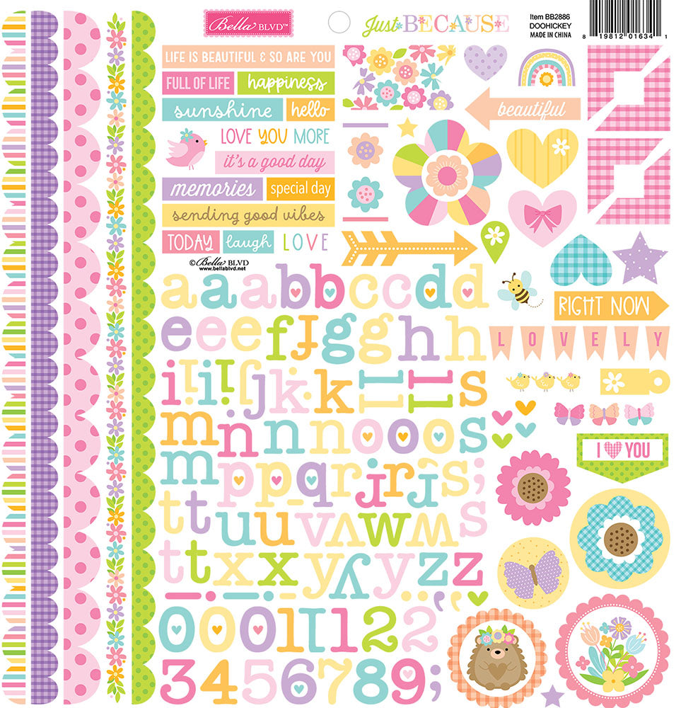 Just Because Doohickey Cardstock Stickers – Bella Blvd Sale
