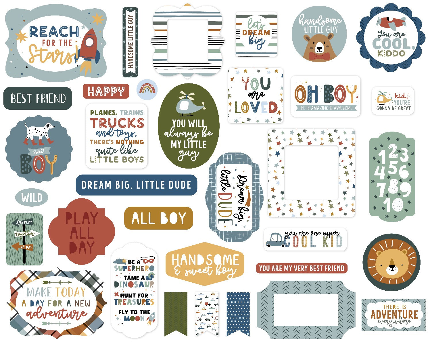 Ephemera – Dream Big Little Boy – Echo Park Online Sale