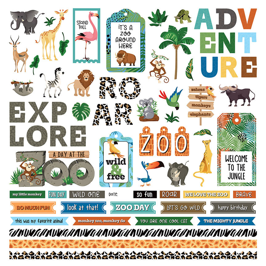 Element Stickers – A Day At The ZOO – Becky Moore – Photoplay Online now