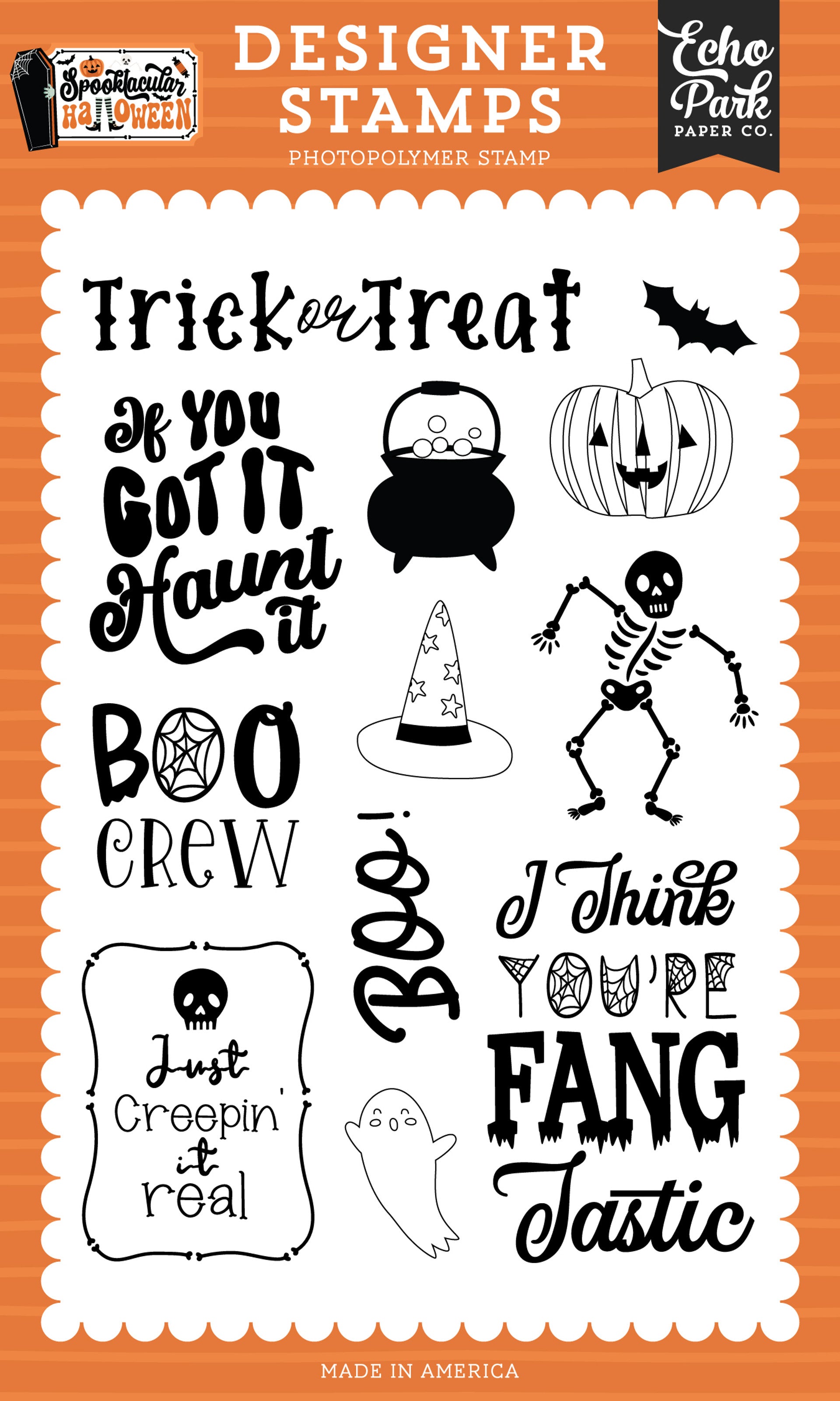 Fang Tastic Stamp Set – Spooktacular Halloween – Echo Park Fashion