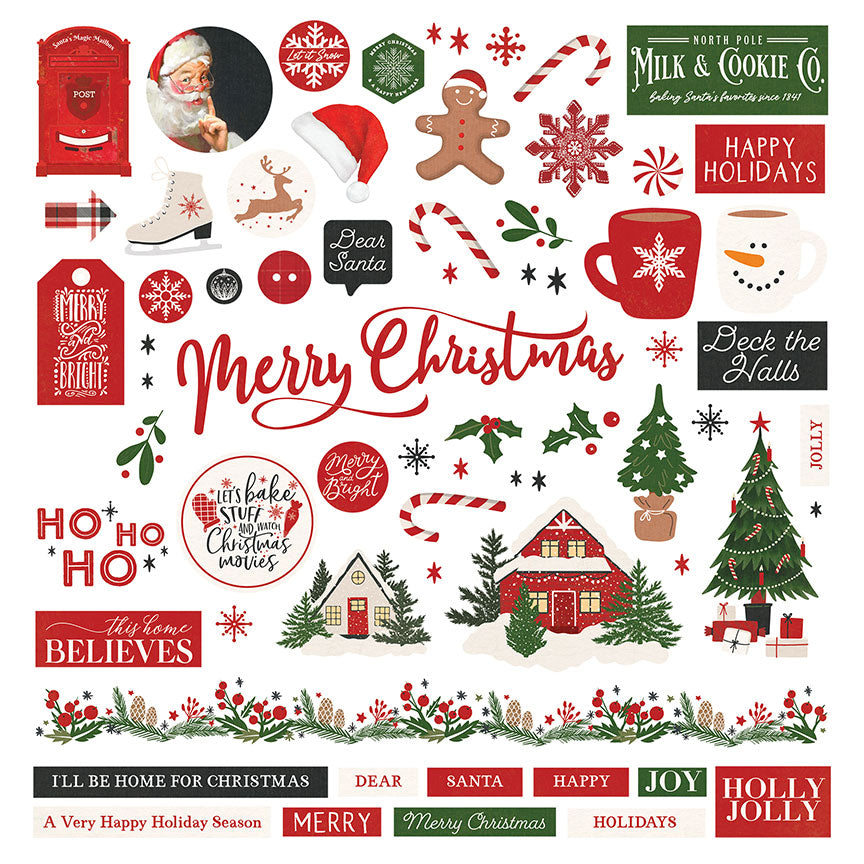 Holly and Ivy Element Stickers – PhotoPlay Online