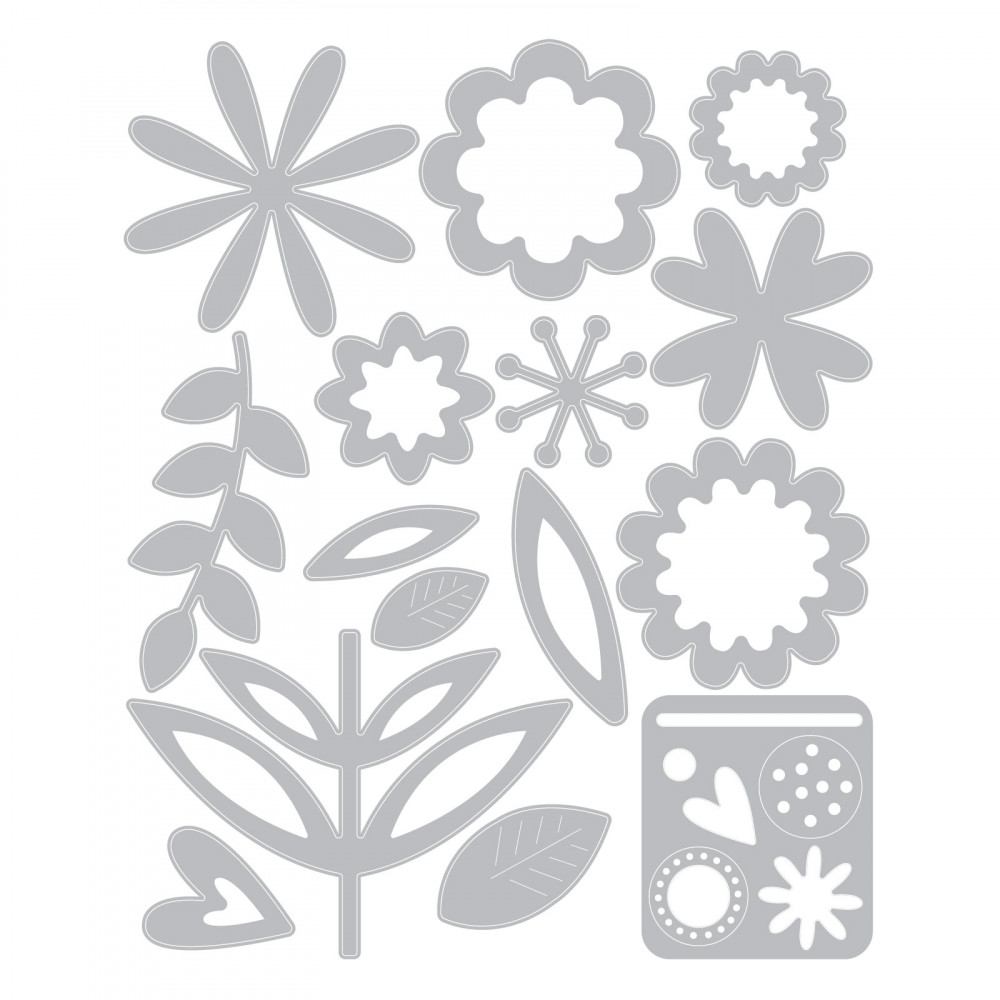 Flower Set Thinlits Dies – Lisa Jones – Sizzix Supply