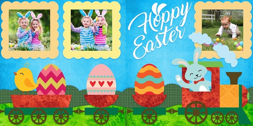Hoppy Easter Express SVG Image File Download for Easter Projects Supply