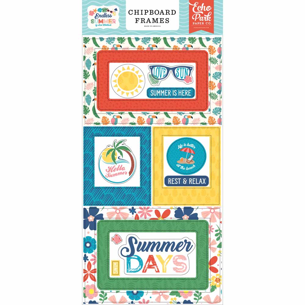 Endless Summer Chipboard Frames – Echo Park Supply