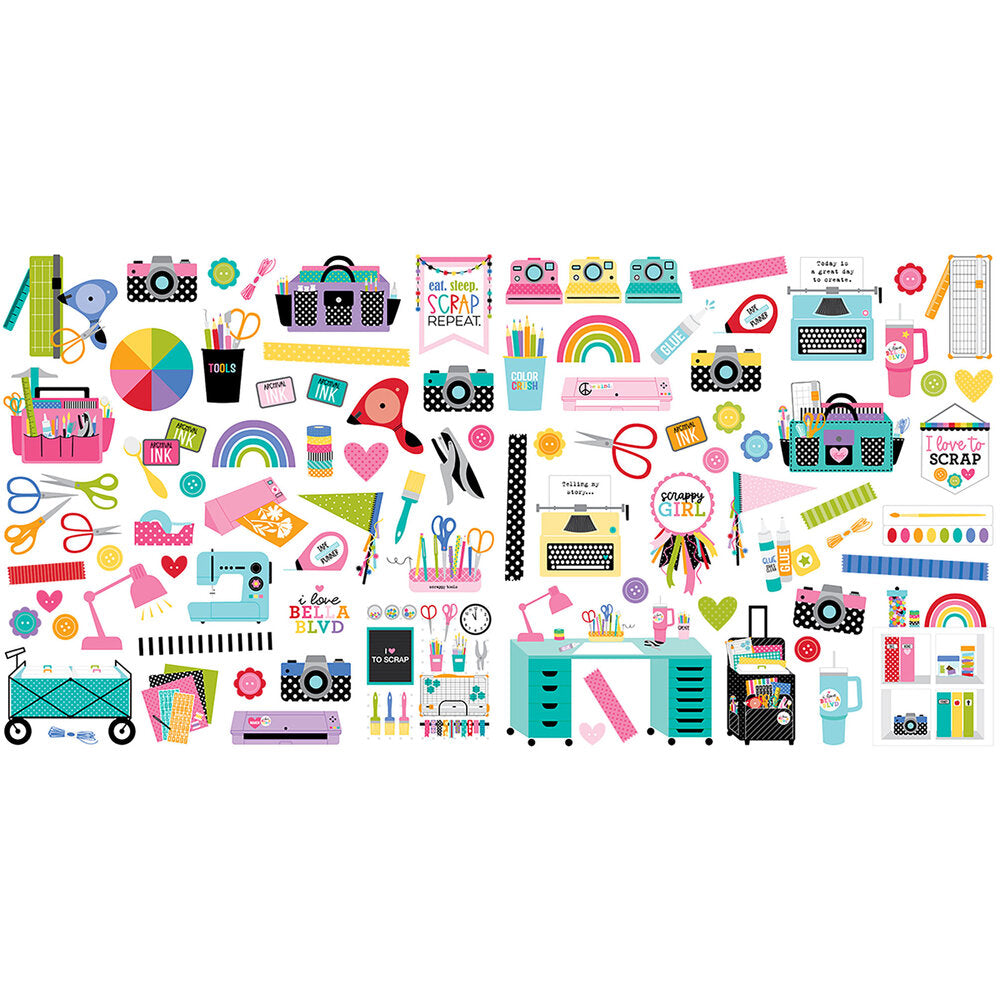 Let’s Scrapbook! Ephemera Icons – Bella Blvd on Sale