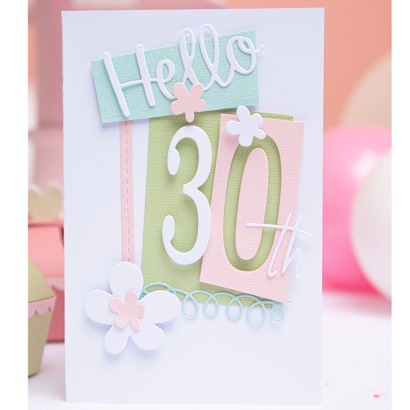 Fabulous Birthday Numbers Thinlits Die Set- Sizzix Online Hot Sale