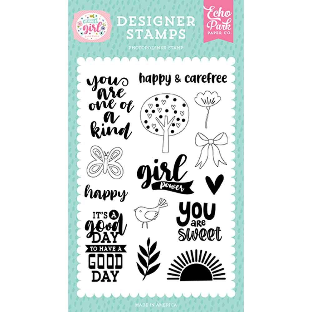 Girl Power Stamp Set – All About a Girl – Lori Whitlock – Echo Park Sale