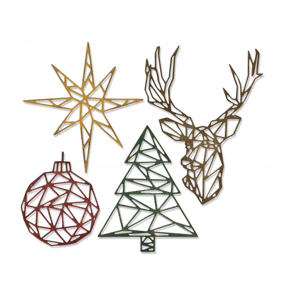Geo Christmas Thinlits Die Set – Tim Holtz – Sizzix Online Hot Sale