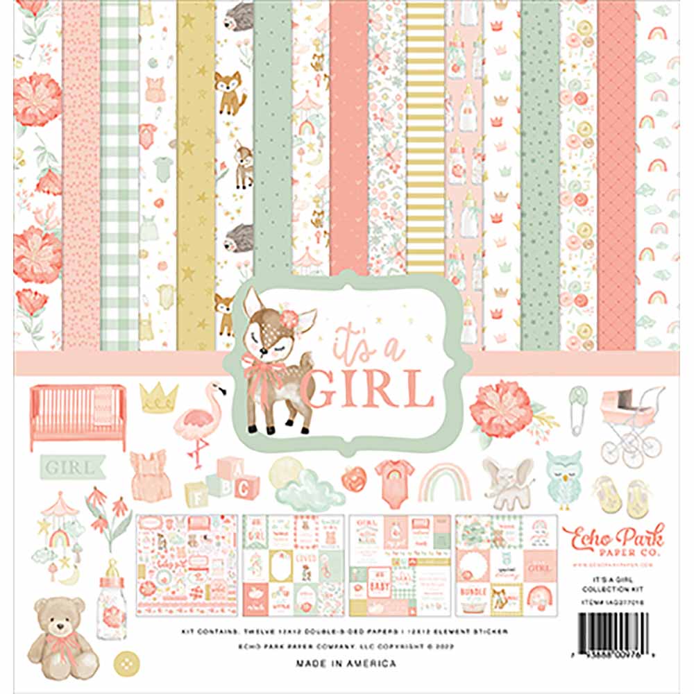 It’s A Girl Collection Kit – Echo Park Hot on Sale
