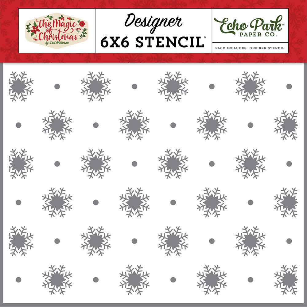 Magic Of Snowfall Stencil – The Magic Of Christmas – Echo Park Hot on Sale
