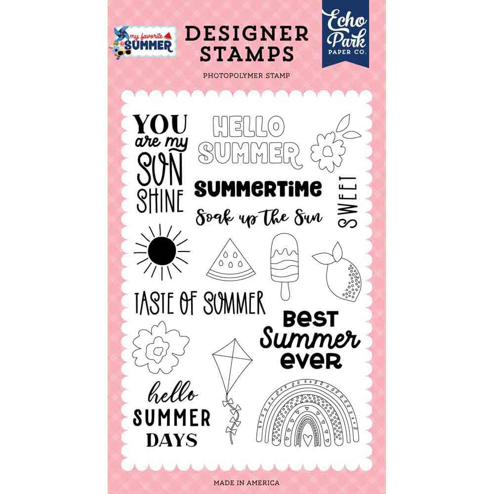Soak Up The Sun Stamp Set – My Favorite Summer – Echo Park Supply