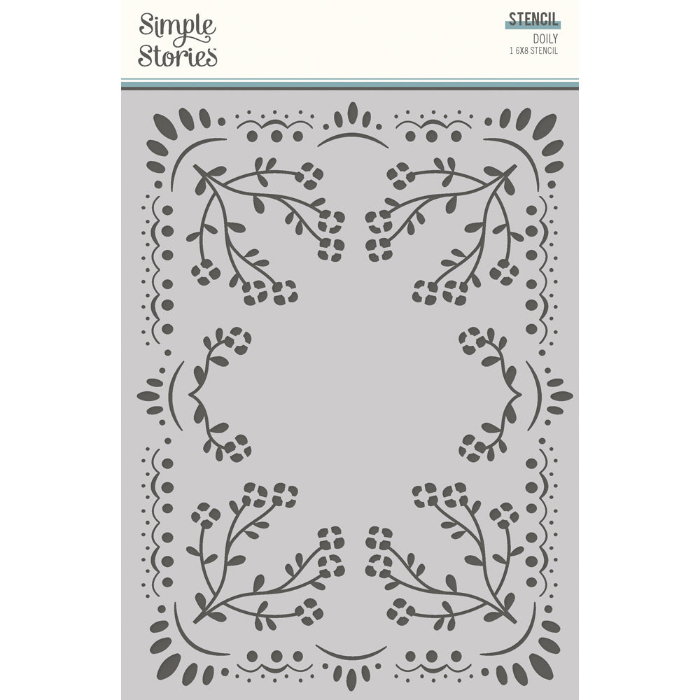 Remember  6″ x 8″ Stencil Doily – Simple Stories Hot on Sale