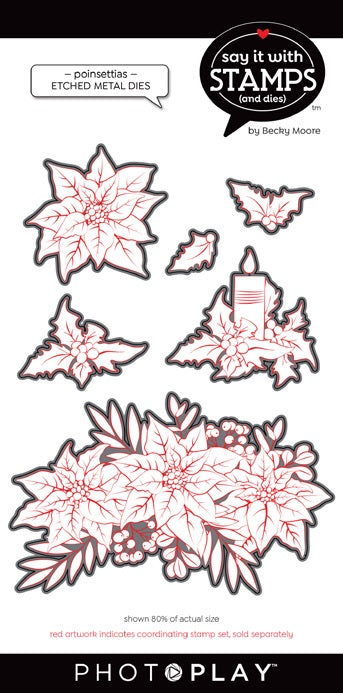 Poinsettia Dies – Say It With Stamps – PhotoPlay Fashion