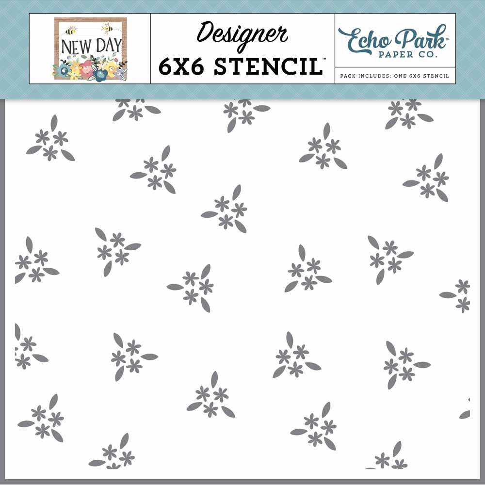 Mini Blooms Stencil – New Day – Echo Park Online Hot Sale