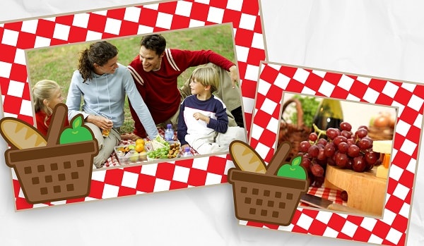 Picnic Perfection Frames SVG Image File Download for Craft Projects Sale