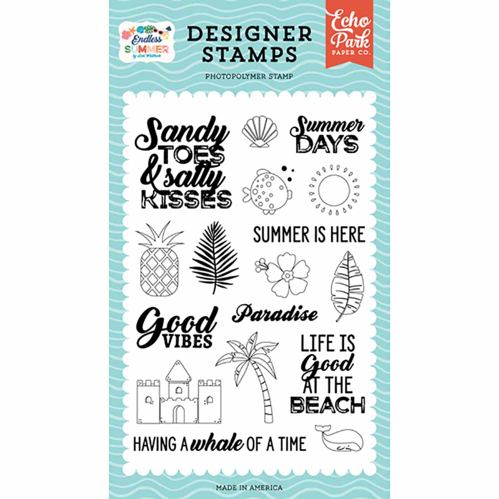 Sandy Toes Stamp Set – Endless Summer – Echo Park Hot on Sale