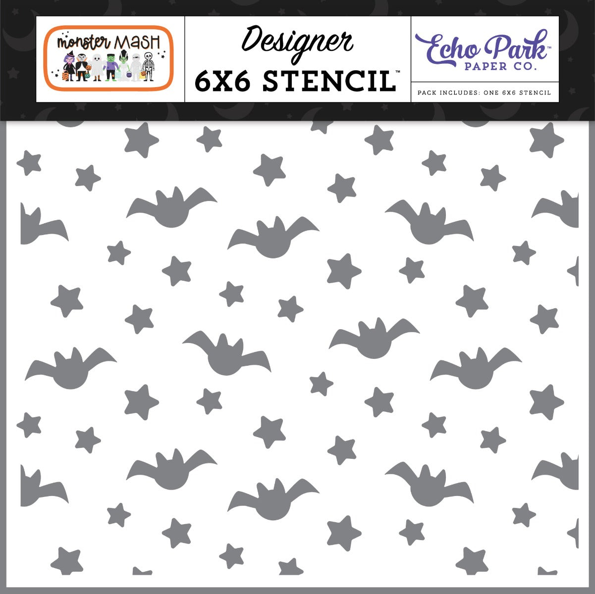 Monster Mash Fright Night Bats Stencil – Echo Park Online Hot Sale