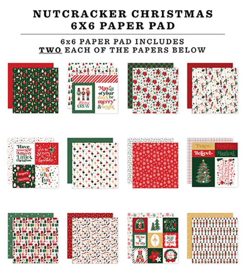 Nutcracker Christmas 6″ x 6″ Paper Pad – Echo Park Hot on Sale