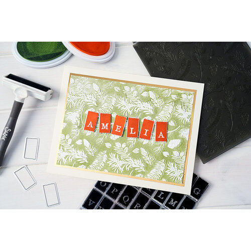 Pines 3D Textured Impressions A5 Embossing Folder – 49 and Market – Sizzix Hot on Sale