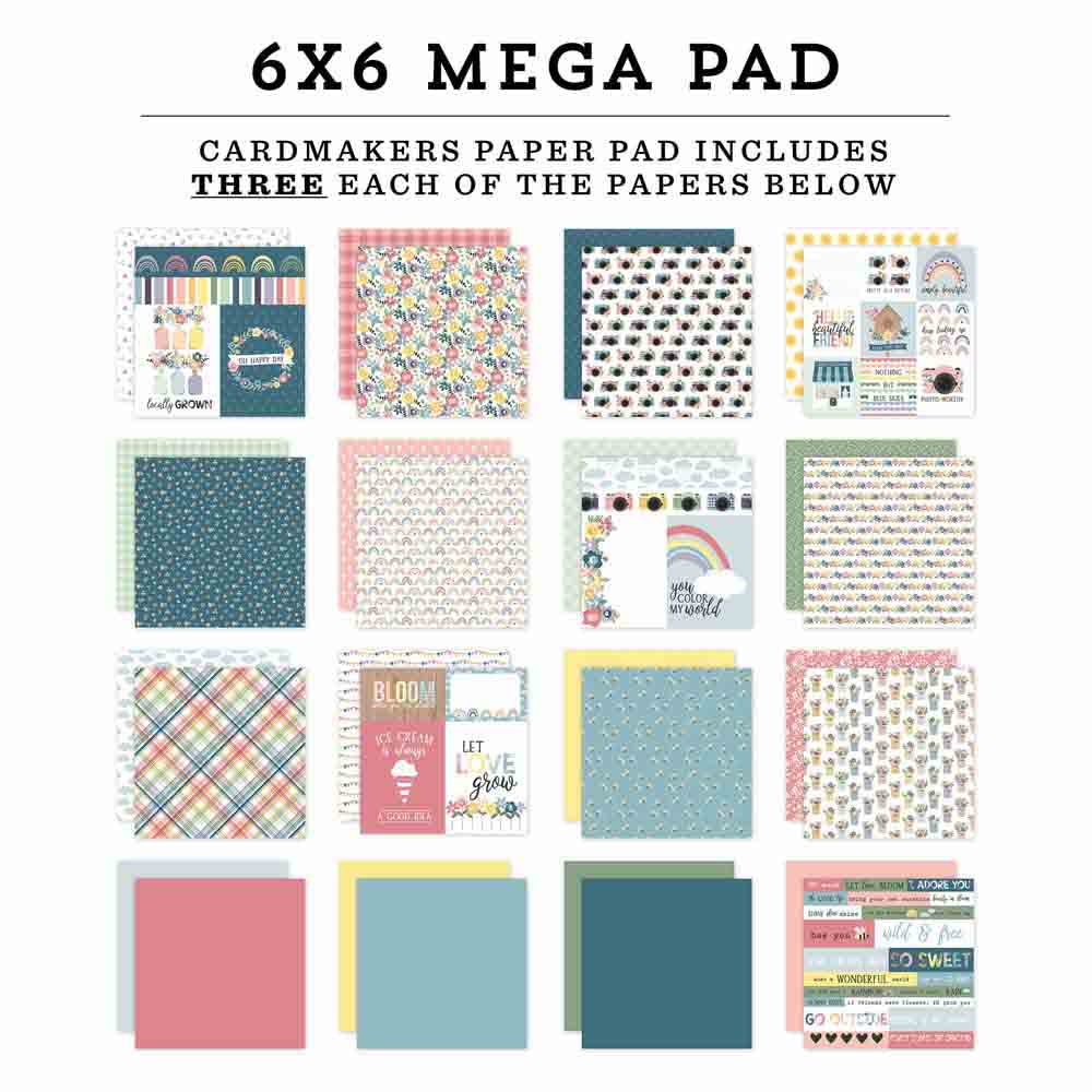 New Day Cardmakers 6″ x 6″ Mega Pad – Echo Park Online