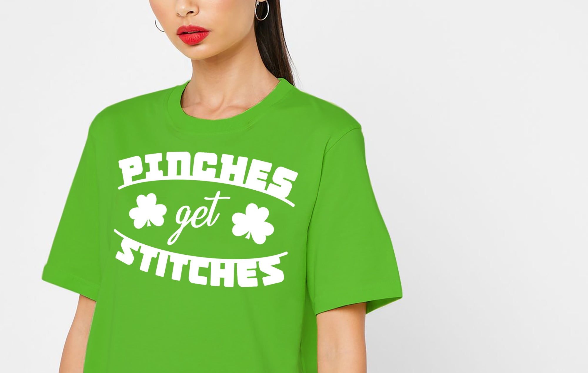 Pinches Get Stitches’ T-Shirt SVG Image File Download for St. Patrick’s Day Projects Online Sale