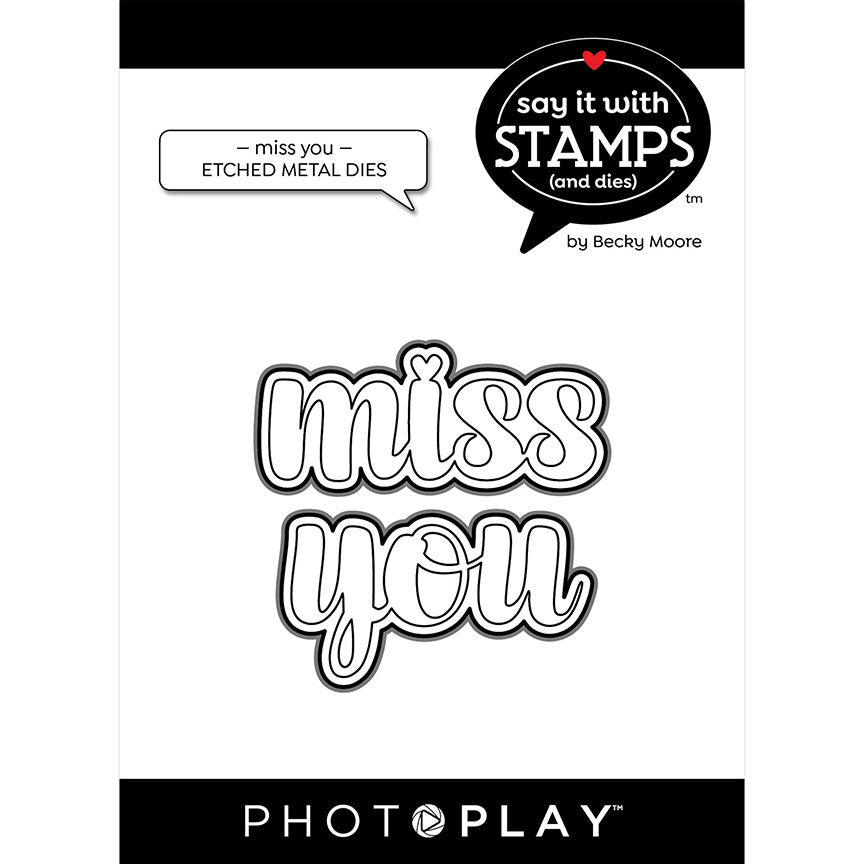 Miss You Stamp Set – Say It With Stamps Collection – PhotoPlay Online now