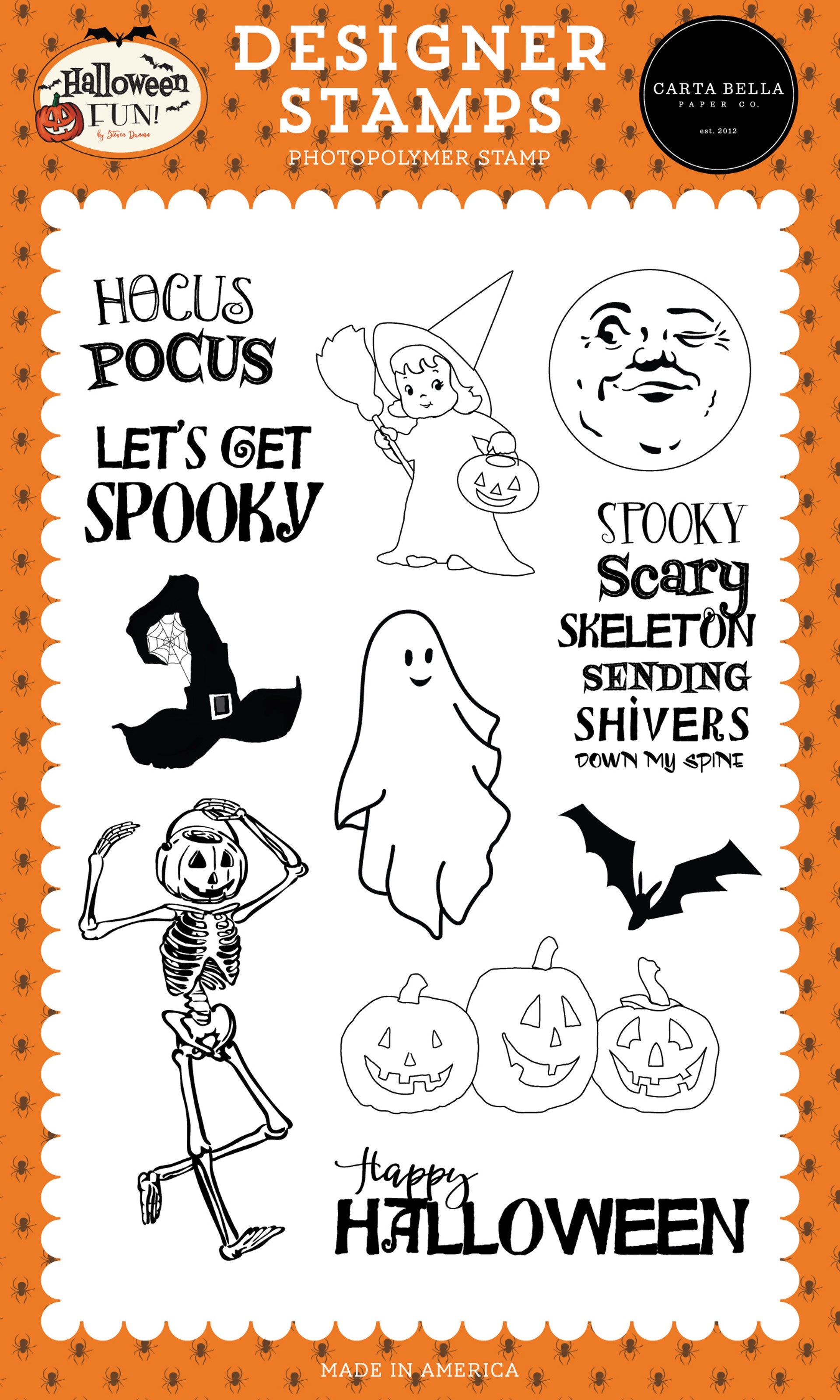 Spooky Scary Stamp Set – Halloween Fun – Carta Bella Online Hot Sale