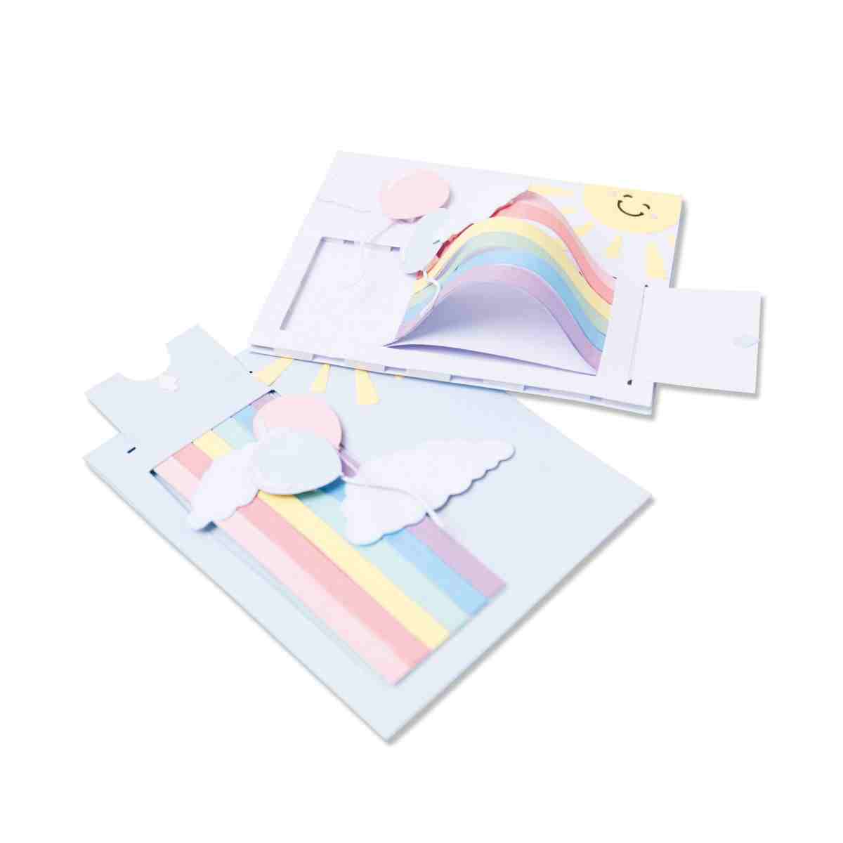 Rainbow Slider Card Thinlits Dies – Georgie Evans – Sizzix Supply