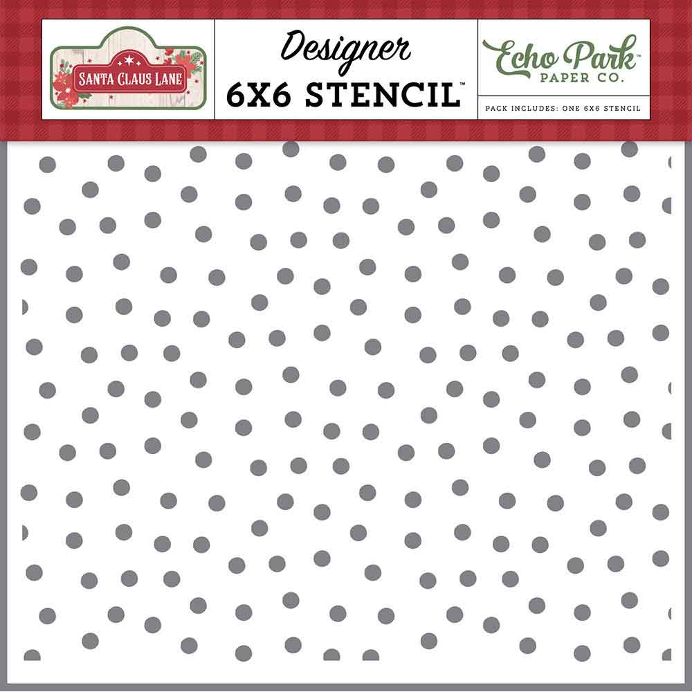 Snowfall Stencil – Santa Claus Lane – Echo Park Hot on Sale