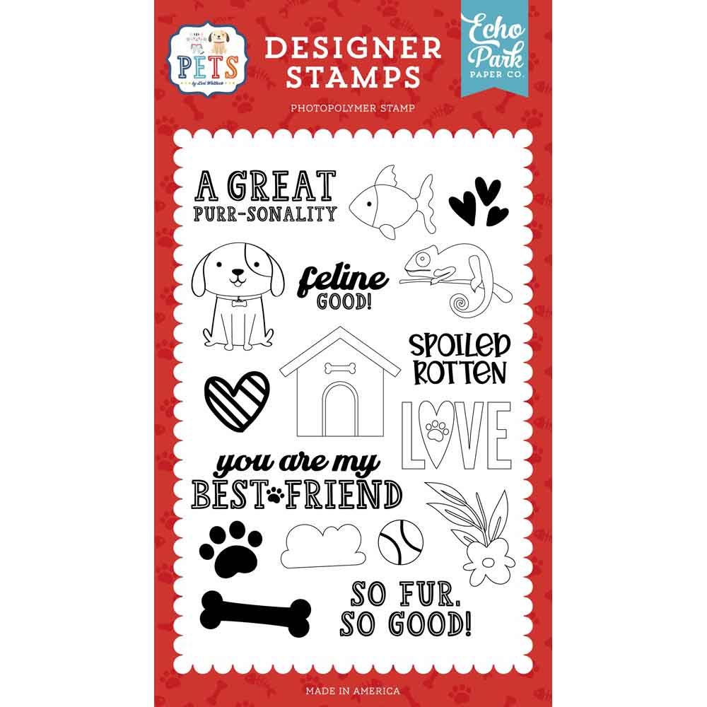 Spoiled Rotten Stamp Set – Pets – Lori Whitlock – Echo Park Fashion