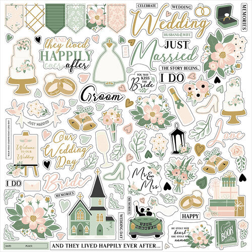 Marry Me Element Stickers – Echo Park Online Hot Sale