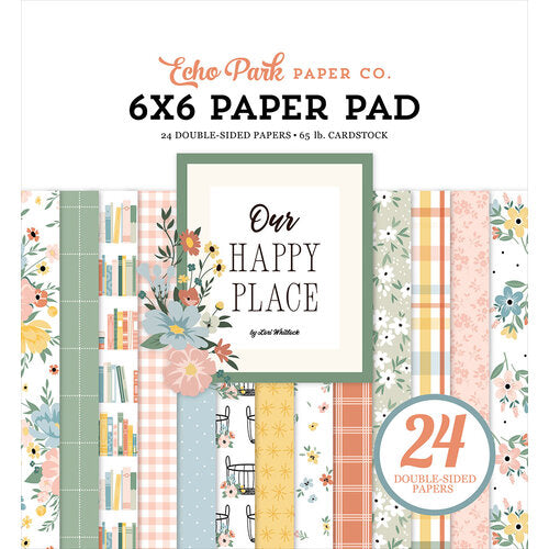 Our Happy Place 6″ x 6″ Paper Pad – Echo Park on Sale