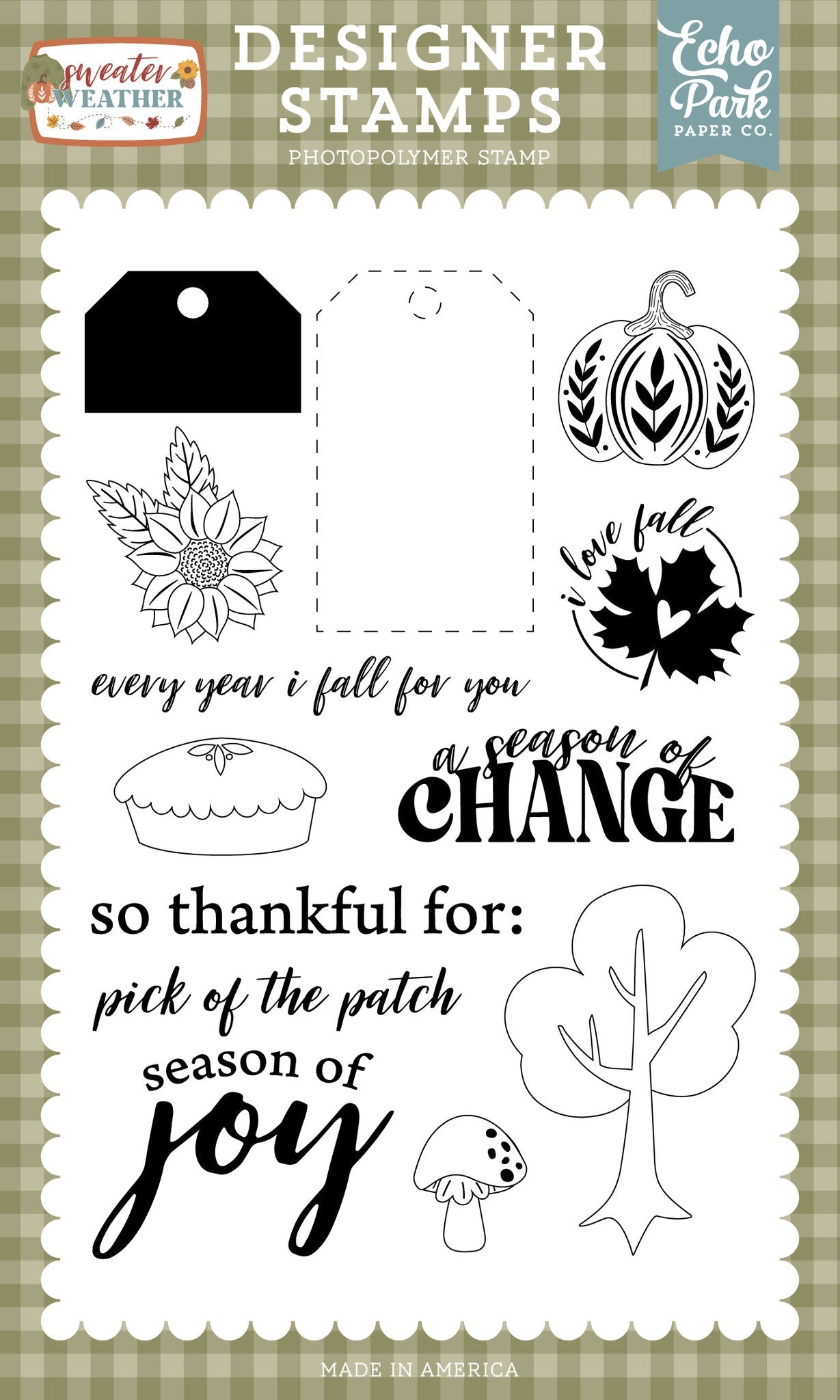 Season Of Change Stamp Set – Sweater Weather – Echo Park Supply