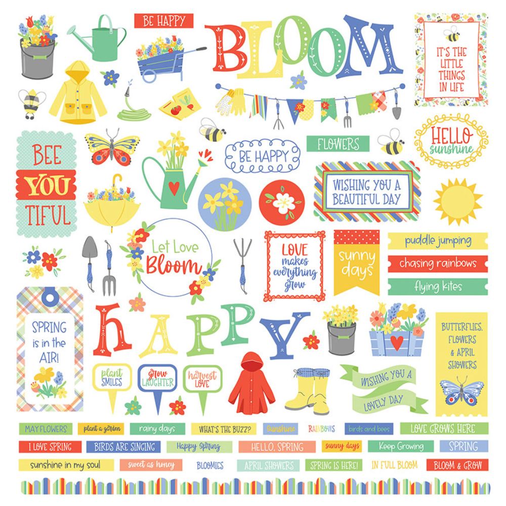 Showers and Flowers Element Stickers – Becky Moore – Photo Play Discount