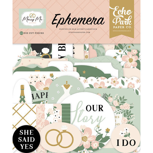Marry Me Ephemera – Echo Park Online Sale