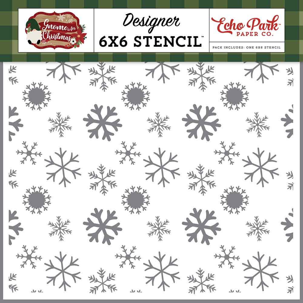 Snow Globe Stencil – Gnome For Christmas – Echo Park Online
