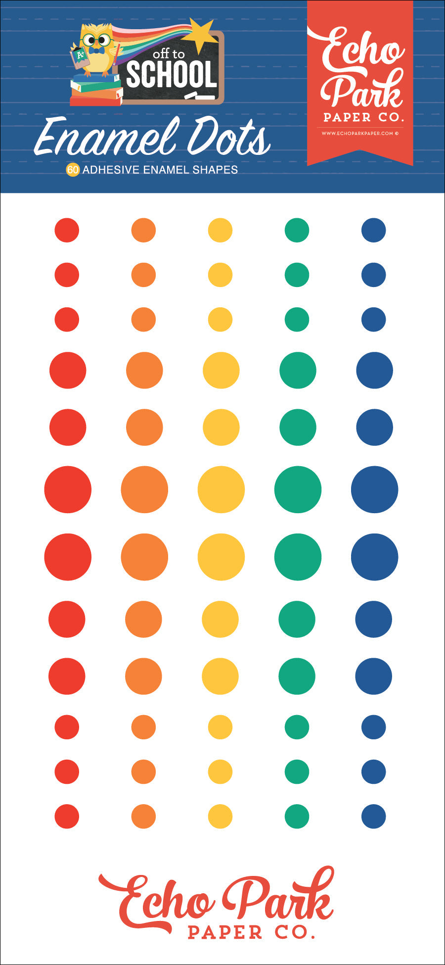 Off To School Enamel Dots – Echo Park Online