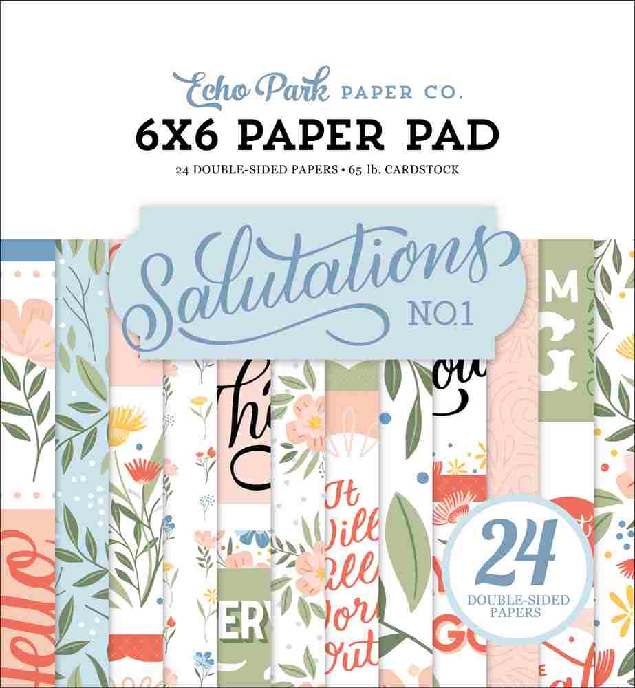 Salutations No.1 6″ x 6″ Paper Pad – Echo Park* Hot on Sale